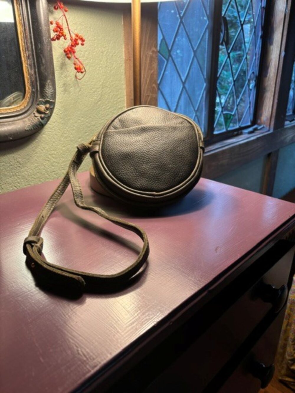 Parker Clay Kyah Circle Bag ~ Olive Green NEW W/TAGS - Picture 5 of 5